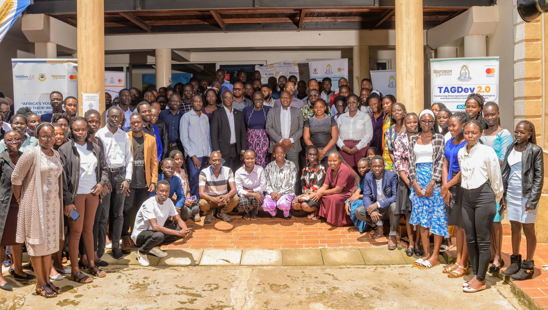 Group photo of first joint orientation Orientation